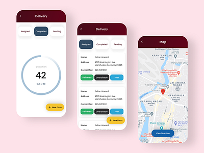 Delivery App design icon iskcon ui ux