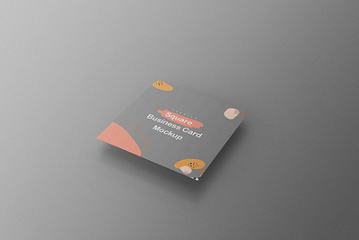 Square Business Card Mockup animation branding design envato flat logo themeforest typography ux vector