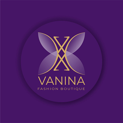 VANINA fashion boutique branding logo vector