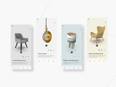Luxury furniture mobile app uxdesign