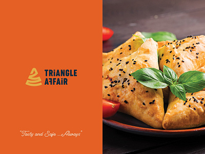 Triangle Affair Logo Design brand branding branding agency branding and identity food branding graphic design icon logo logo design logotype onexcell samosa style guide typography visual identity