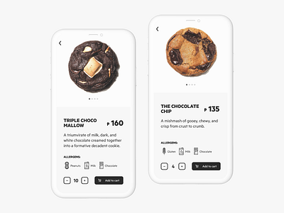 Daily UI #012: E-Commerce Shop cookies dailyui dailyui012 ecommerce food