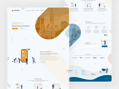 Torchlight Technology Group corporate website corporate website design landing page landing page design ui ux design website design