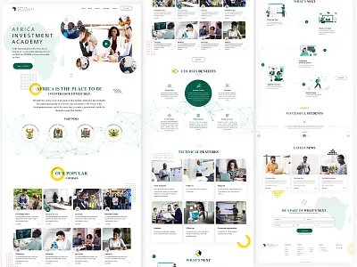 Education Investment Academy design @dailyui @design @education africnacademy branding creative design editorial design editorial illustration invest investmentbusiness modern design premium mockup webdesign website design