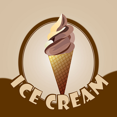 ice cream2 app art branding design graphic design icon illustration logo minimal typography