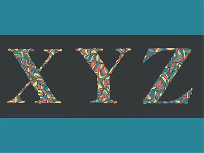 36 Days of Type X, Y and Z — new version 36 days of type 36 days of type 2021 alphabet alphabet typography typographic typography typography art