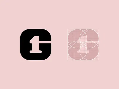 Logo Symbol for First Gymnasium branding gymnasium logo minimal school symbol