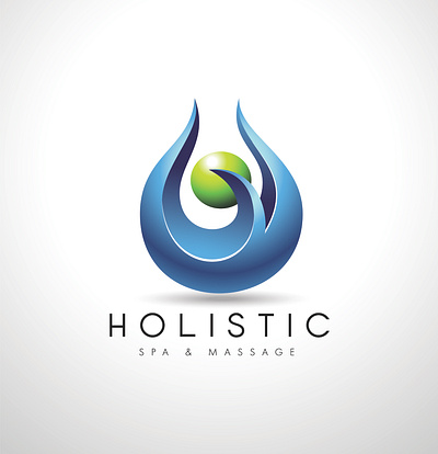 Holistic (Spa & Massage) Logo Design graphic design logo logo design massage massage logo spa logo typo logo vector