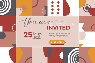 Invitation Design adobe illustrator advertising art banner certificate design event exhibition flier geometic info invitation marketing modern poster promotion social trendy