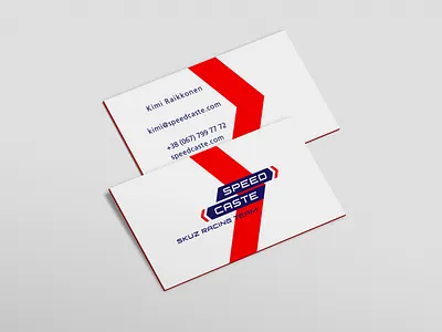 Speed Caste Skuz Racing Team branding business card design identity racing team stationery визуальная идентификация