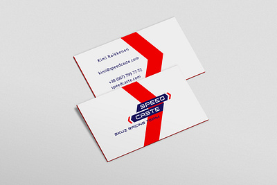 Speed Caste Skuz Racing Team branding business card design identity racing team stationery визуальная идентификация