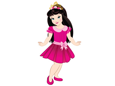 girl cartoon comic design digital art girl graphic graphic design illustration illustrator logo princess small girl vector