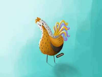 Chicken - 3 chicken crtanje drawing illustration illustrator ilustracija procreate