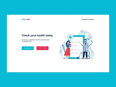 Medi Den design figma figmadesign health health app health care health care app health care web app healthcare ui ux