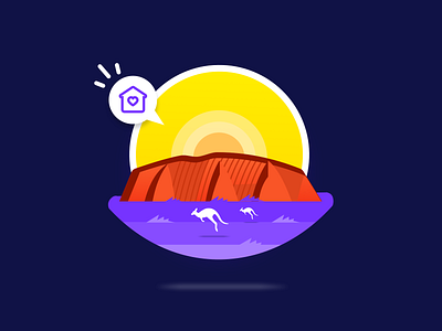 Expats guide to living in Australia 🦘 2d art australia blog post blue mountains design expats fintech flat design hanateh illustration indigenous money transfer paysend simple vector