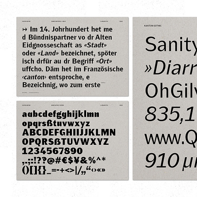 Kanton Gothic font grotesque italic sans typedesign typeface typography