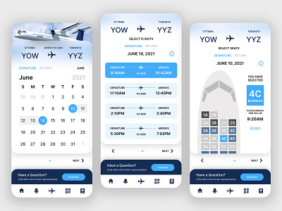 DailyUI 038 airline app appdesign calendar dailyui design flight app flight booking ux uxui web