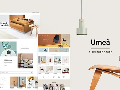 Umeå - Furniture Store architecture design furniture interface interiors online shop online store shop store typography ui web website
