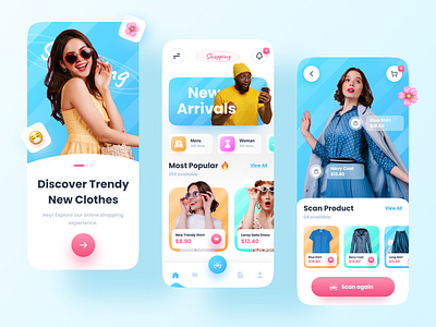 E-commerce - Mobile App app design app ui design colorful delivery e commerce app e commerce design e commerce shop imran ios app design minimal ui online shop orizon payment product product design shopping shopping app trendy design ui design uiux design