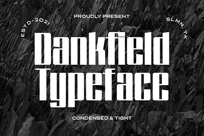 Dankfield - Modern Condensed Font displayfont font typeface typography