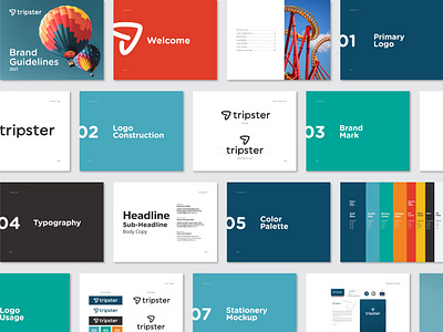 Tripster Guideline branding campaignium design illustration logo