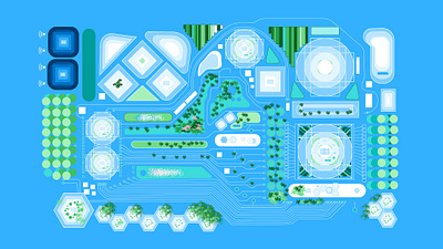 IBM Smart City Student Project (a frame) design designbootcamp illustration schoolofmotion