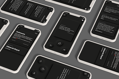 Animeote Mockup design ios neumorphic neumorphism swiftui