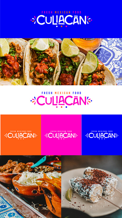 Culiacan / Logo Design / Restaurante Mexicano colorful food graphic design illustrator logo logodesign menu mex mexican mexicanfood mexico