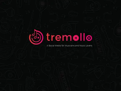 Logo Design- Tremollo branding guitar insignia logo logo design logo design branding logo designer logo mark logodesign logos logotype music music app musician vactor vector wordmark