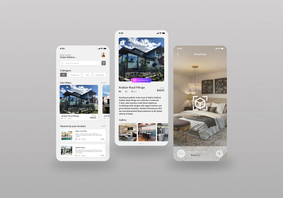 Real Estate App app design logo luxury mobile mobile app real estate real estate logo realestate rent web