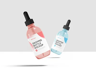 Dropper Bottle Mockup apple design fonts free mockup