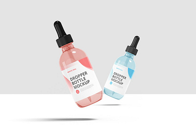 Dropper Bottle Mockup apple design fonts free mockup