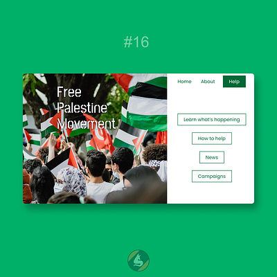 Day 16 of 30 Days Challenge 30daychallenge 30daysofwebdesign design figma hero section palestine ui ux web design website