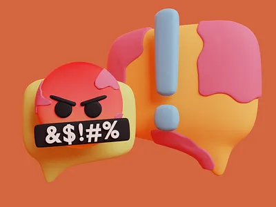 Rough Day, let me tell you about it! 3dillustration blender3d emoji iconography illustration phldesign