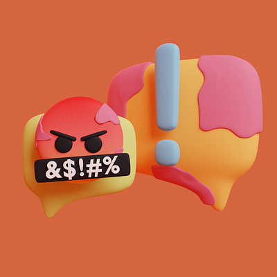 Rough Day, let me tell you about it! 3dillustration blender3d emoji iconography illustration phldesign