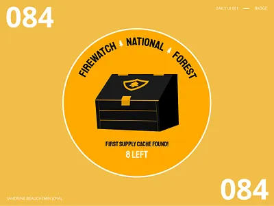 Daily UI 084 - Badge adobe illustrator badge daily ui daily ui 100 dailyui dailyuichallenge firewatch illustration uidesign
