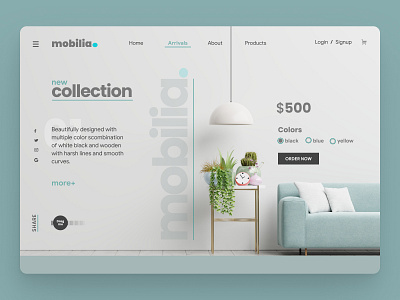 Mobilia brand design brand identity clean design clean ui cleanui ecommerce furniture home decor home interior design home interior web designer landingpage landingpagedesign product design product designer shopify web design webdesigner webdesigninspiration