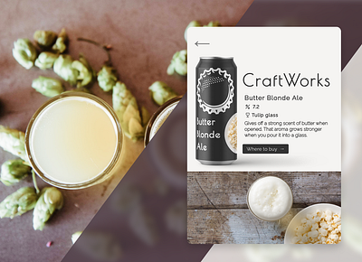 CraftWorks Beer beer beer label info card weeklyui