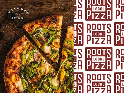 RLP branding pizza