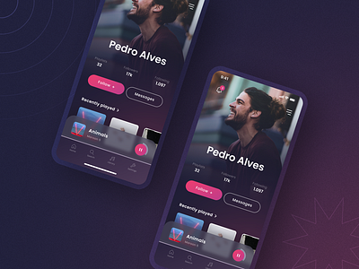 Daily UI 006: User Profile app daily006 dailyui design figma music music app ui