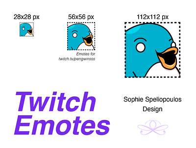 Twitch Emote: "Pogwinsss" adobe adobe illustrator branding design flat icon illustration twitch twitch emote twitch emotes twitch emotes artist twitch.tv twitchemote twitchemotes