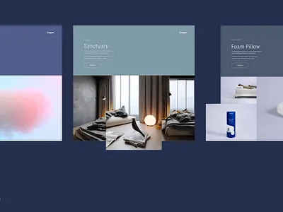 Casper Rebrand Explorations 2021 app design direction. illustration ui web design