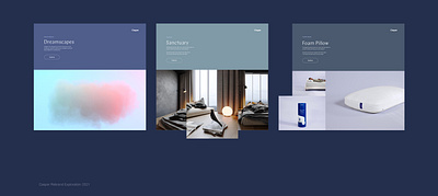 Casper Rebrand Explorations 2021 app design direction. illustration ui web design