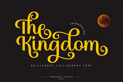 The Kingdom - An Elegant Calligraphy Font calligraphy font elegant font fonts logo font script font