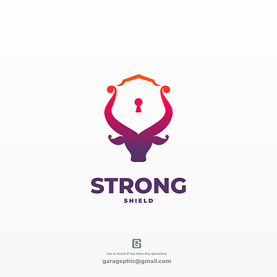 Strong Shield animal brand branding design doublemeaning graphicdesign illustration logo logodesigns vector