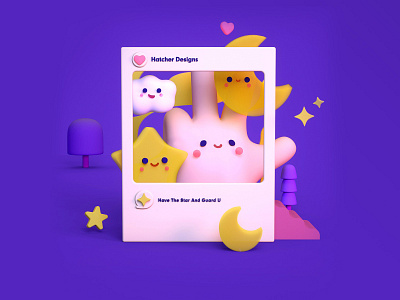 Little Star branding c4d design illustration illustrator ui web