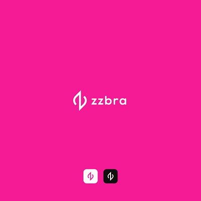 zzbra branding branding identity flat initial logo logo logo design shopping app