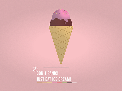 ice-cream aesthetic atmospheric ice cream illustraion pop art poster simple illustration vector art