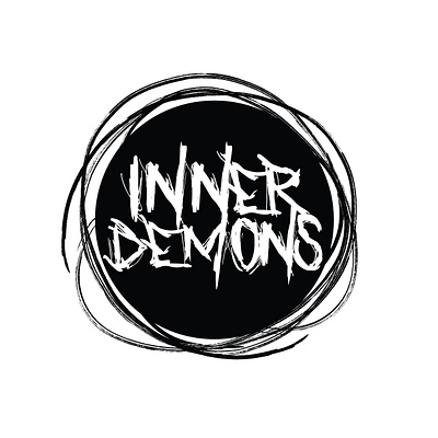 Inner Demons Logo Design branding clean design flat graphic design icon illustration logo typography vector