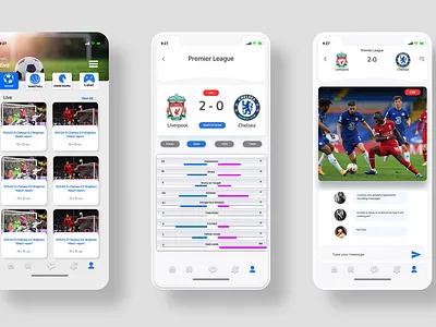 SportsLiveScore_App app branding design minimal ui ux web website